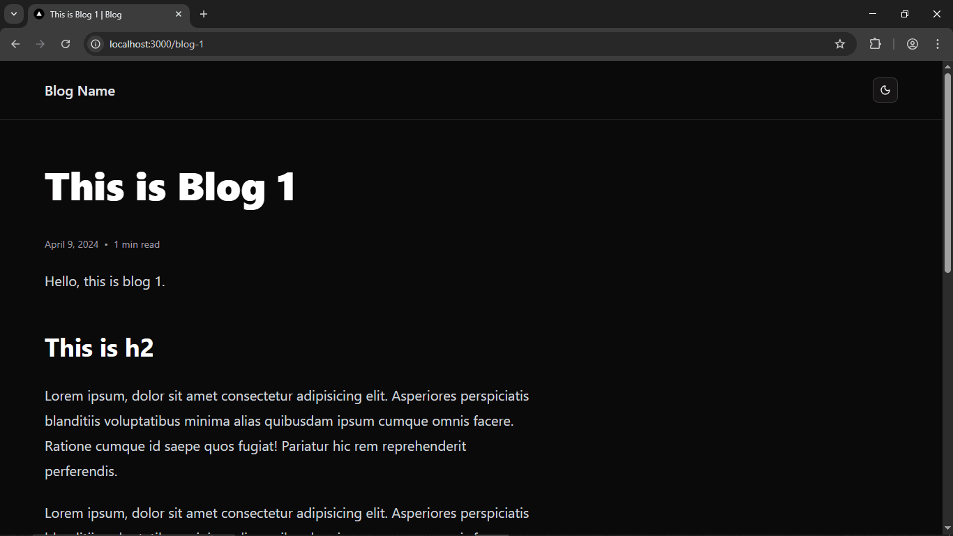 Blog Page Screenshot - 1